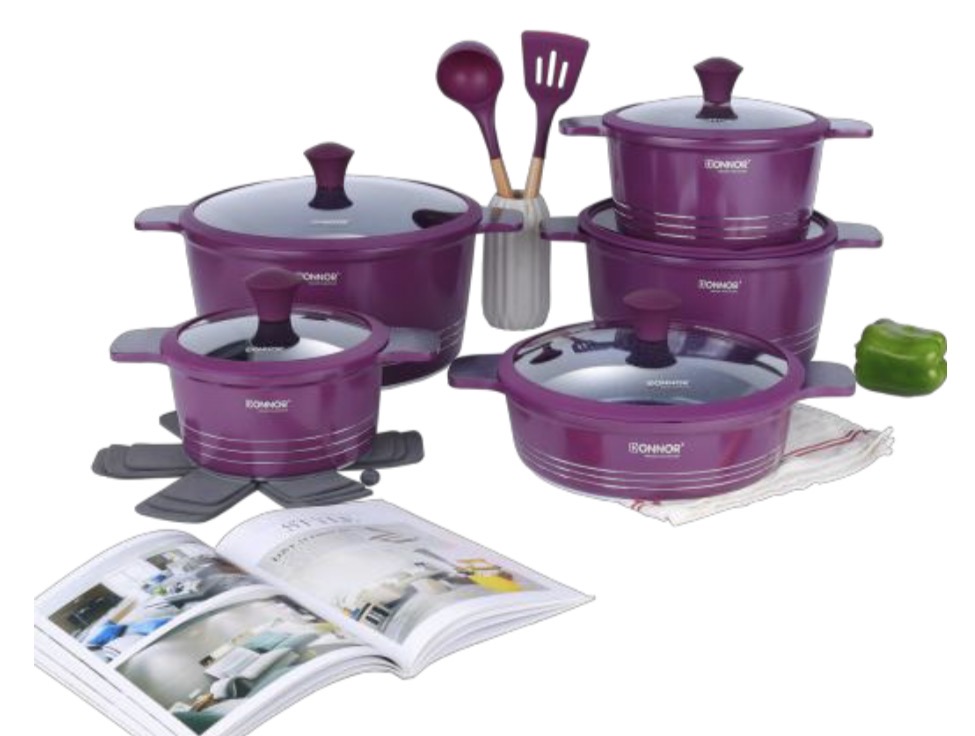 Elite kitchen Cookware Set(15pcs)