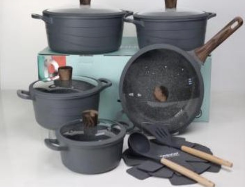 Wave Non Stick Cookware Set(15pcs)