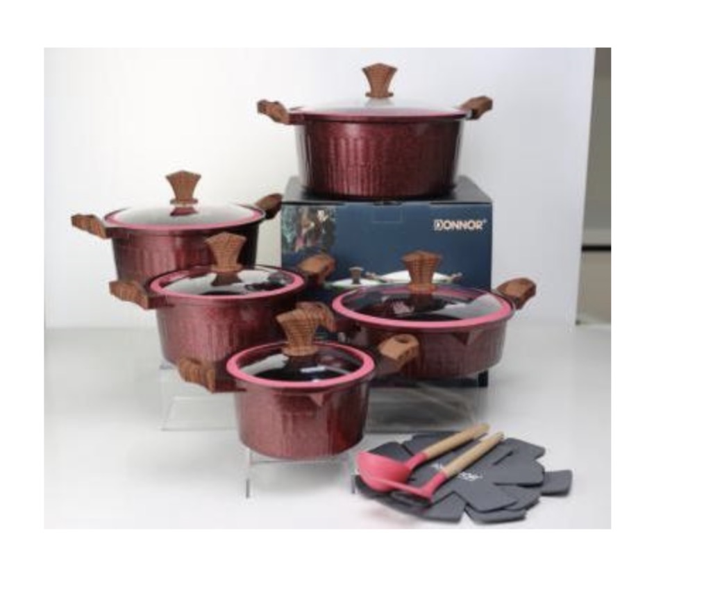 Crown 15 Pcs Non Stick Cookware Pan