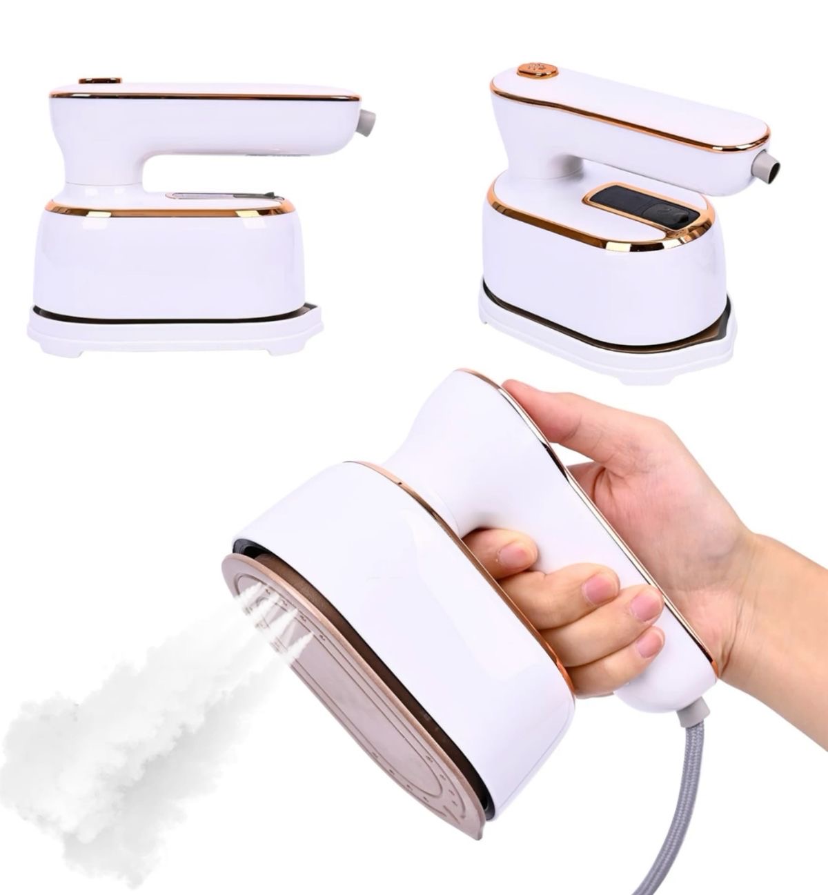 Hand held ironing machine
